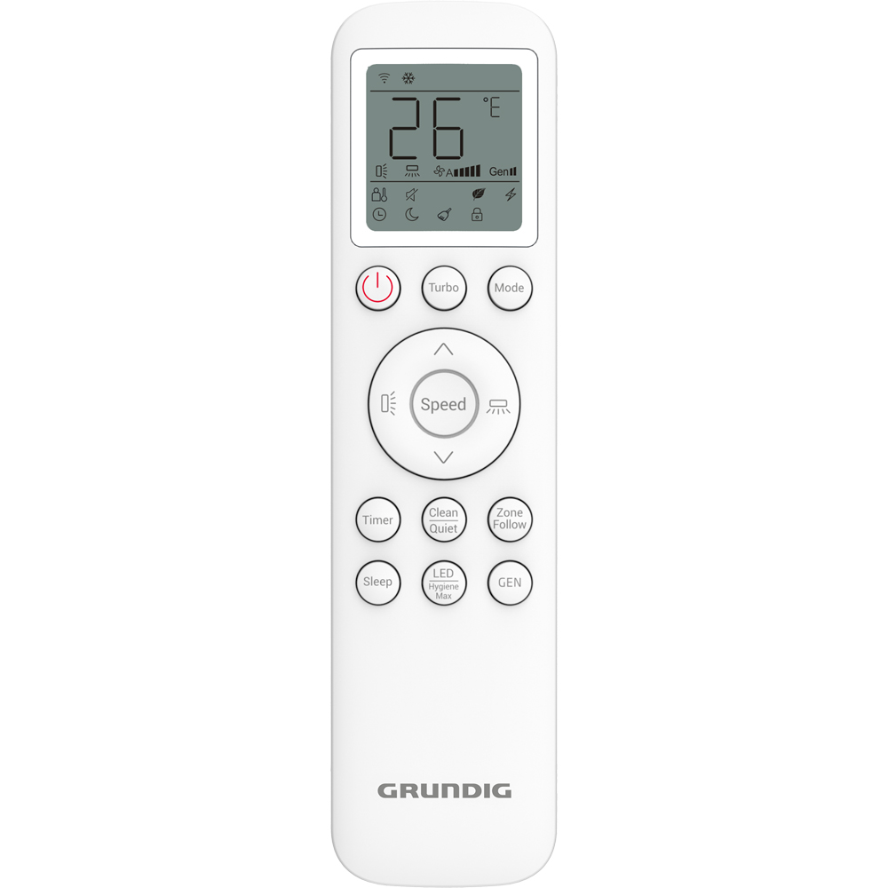 Aer conditionat GRUNDIG GEEPDH245, 24000 BTU, A+++/A++, Wi-Fi, Functie Incalzire, kit instalare inclus, alb