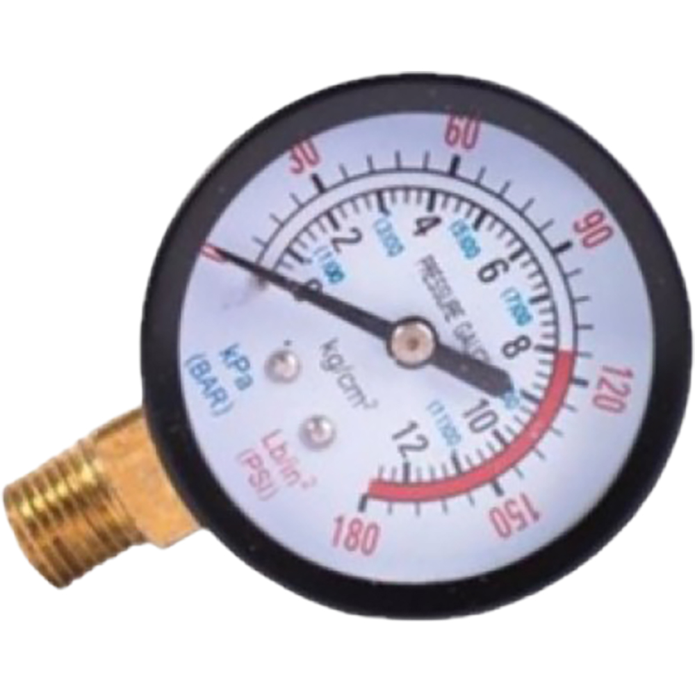 Manometru radial MICUL FERMIER, 8 bar, 1/4", plastic, negru
