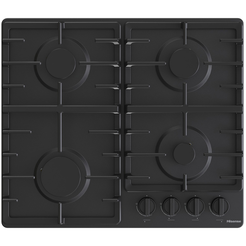 Plita incorporabila HISENSE GM643BHF, Gaz, 4 arzatoare, negru mat
