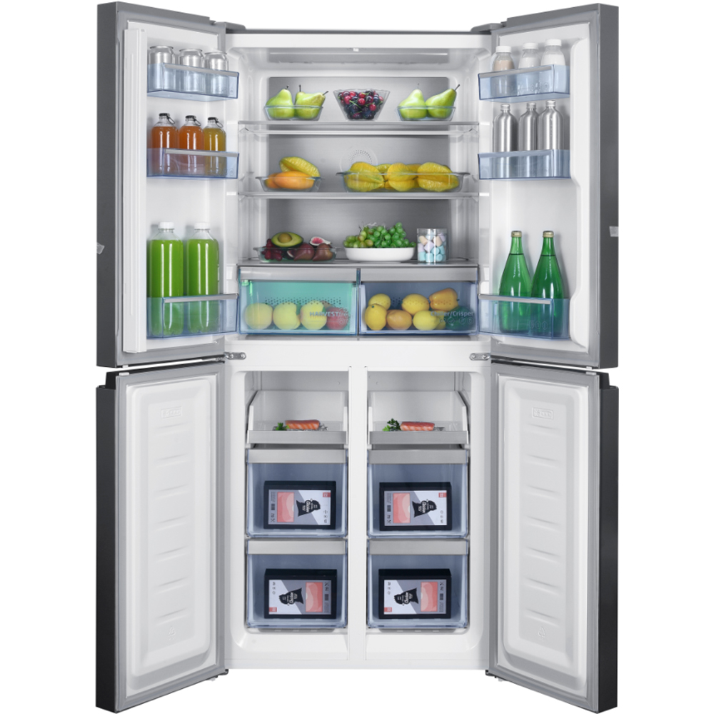 Side by Side BEKO GNO46624MXPN, No Frost, 466 l, H 180 cm, Clasa C, argintiu