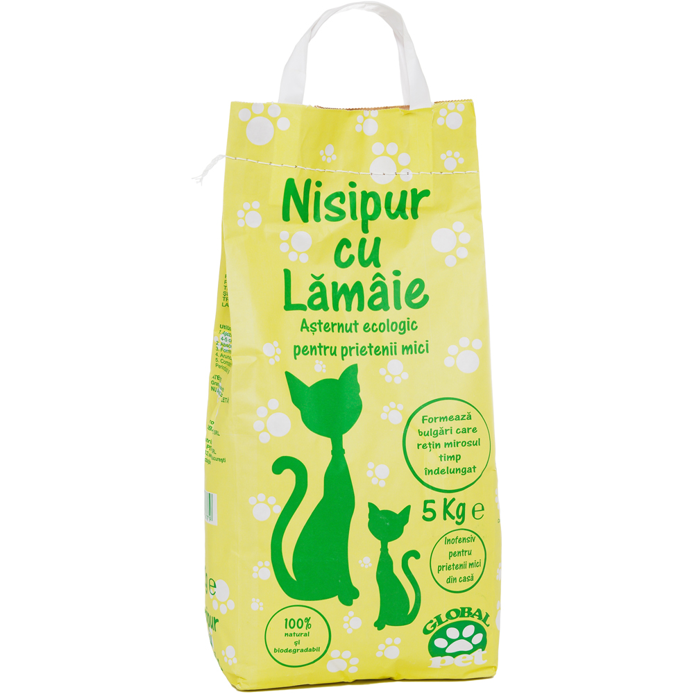 Asternut igienic pentru pisici NISIPUR Lamaie, 5 kg