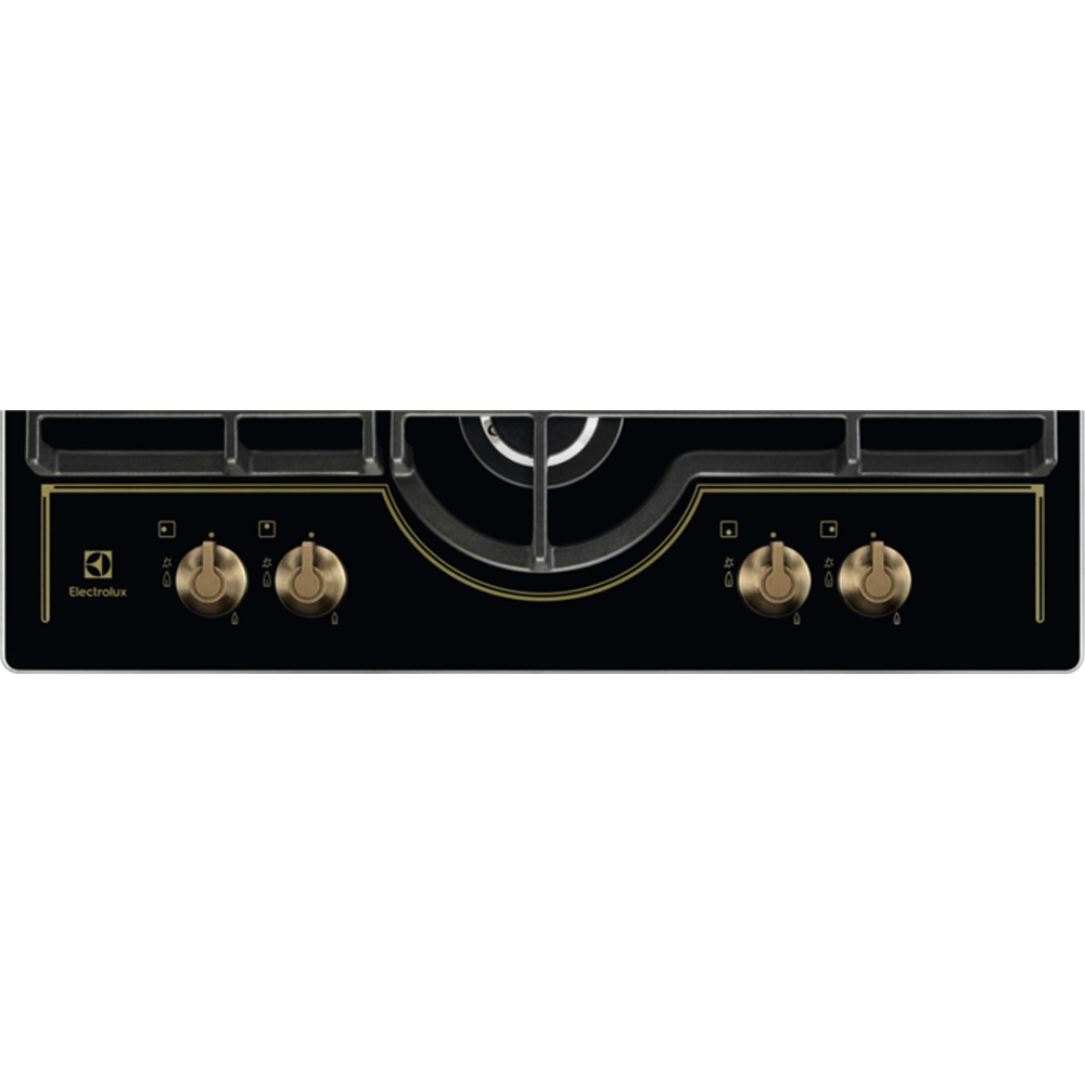 Plita incorporabila ELECTROLUX GPE363RBK, Gaz, 4 arzatoare, Wok, negru
