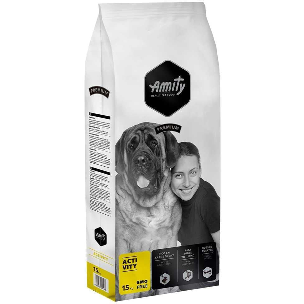 Hrana uscata pentru caini AMITY Premium, Adult, Pui, 15 kg