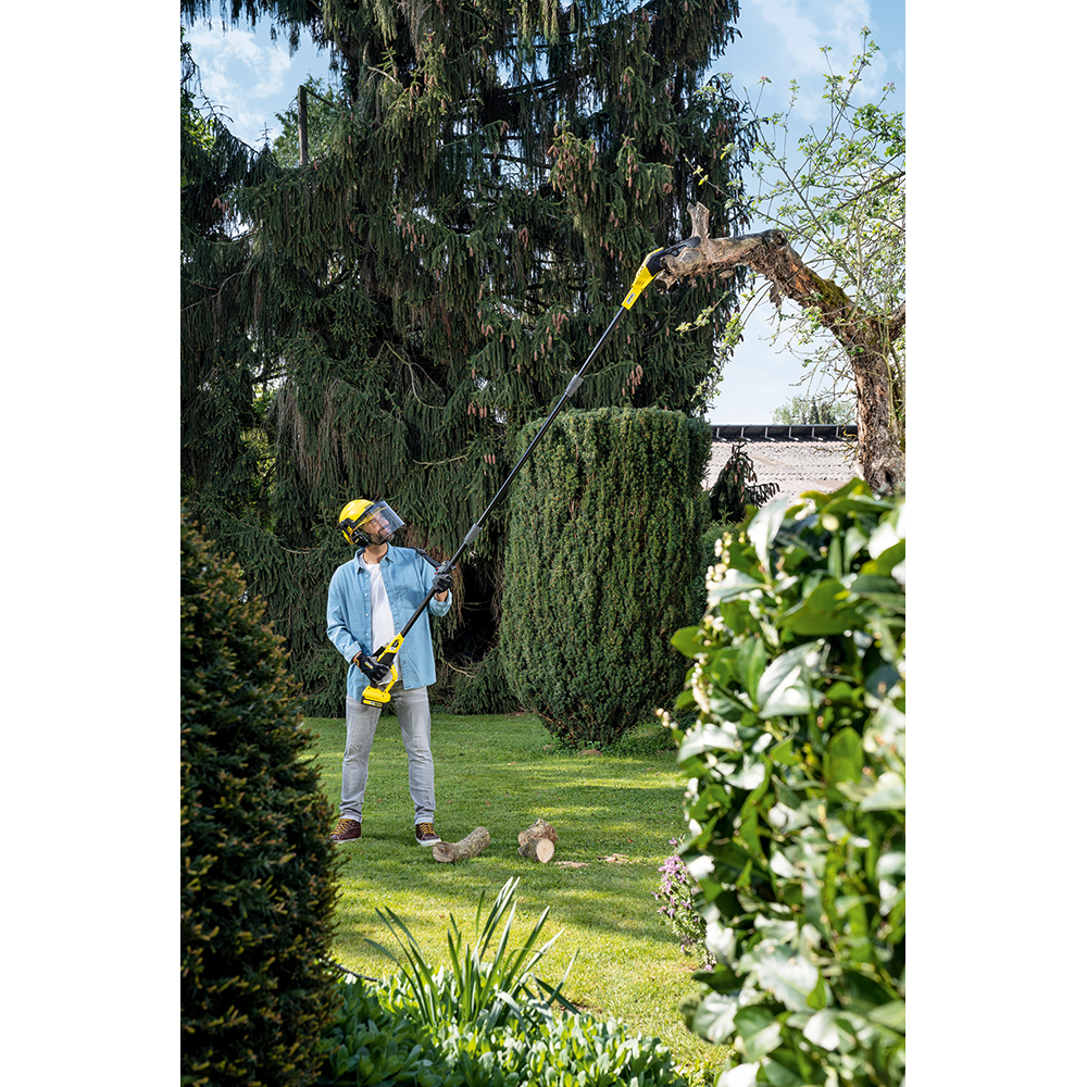 Mini fierastrau telescopic cu lant KARCHER PSW 18-20, 18V, lama 20 cm, fara acumulator