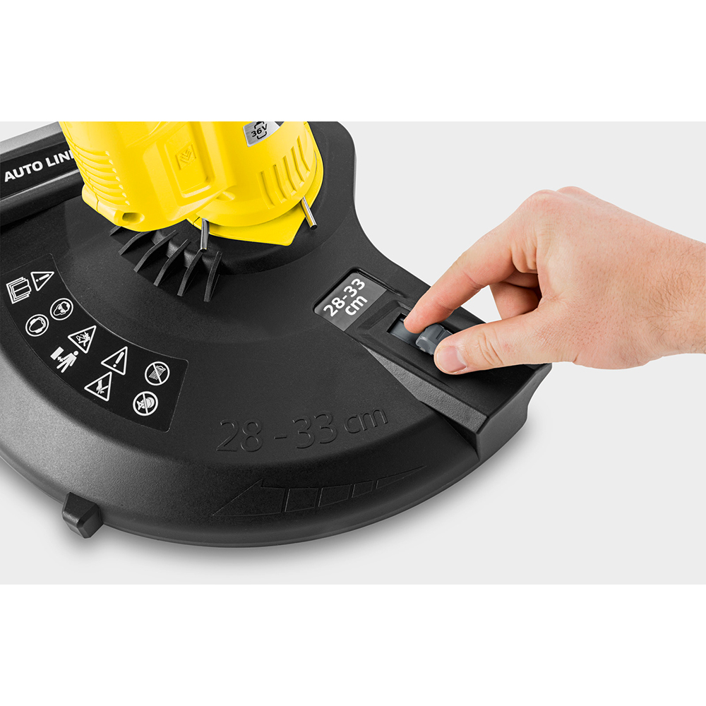 Trimmer electric gazon KARCHER LTR BATTERY 36-33, latime lucru 28-33cm, 7000rpm, acumulator 2.5Ah