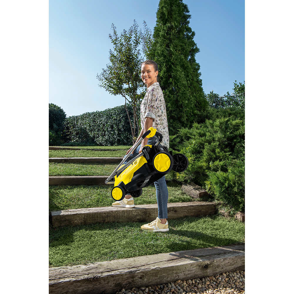 Masina de tuns iarba pe acumulator KARCHER LMO 18-36, Electrica, latime taiere 36 cm, cos 45L, galben