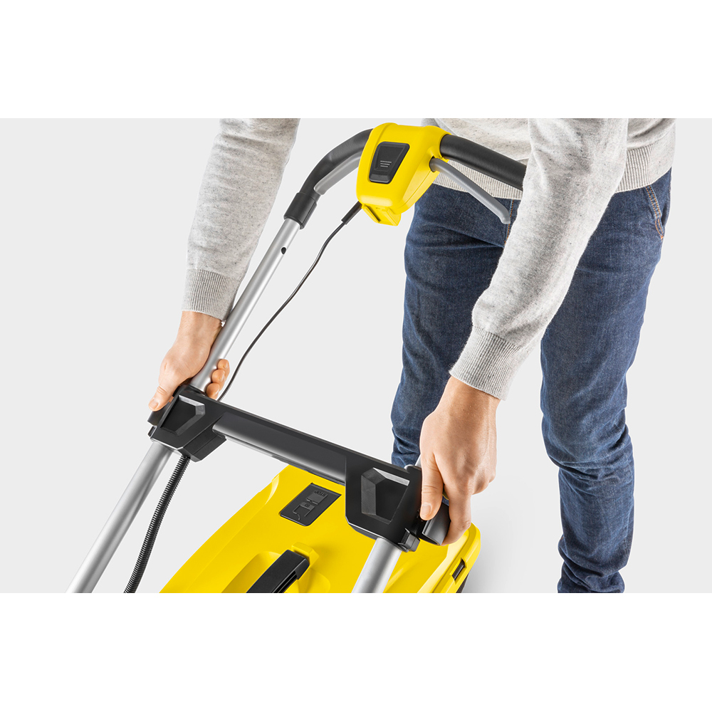 Masina de tuns iarba pe acumulator KARCHER LMO 36-40, Electrica, 5Ah, latime taiere 98 cm, cos 50L, galben