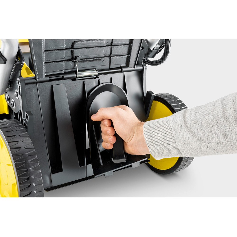 Masina de tuns iarba pe acumulator KARCHER LMO 36-40, Electrica, 5Ah, latime taiere 98 cm, cos 50L, galben