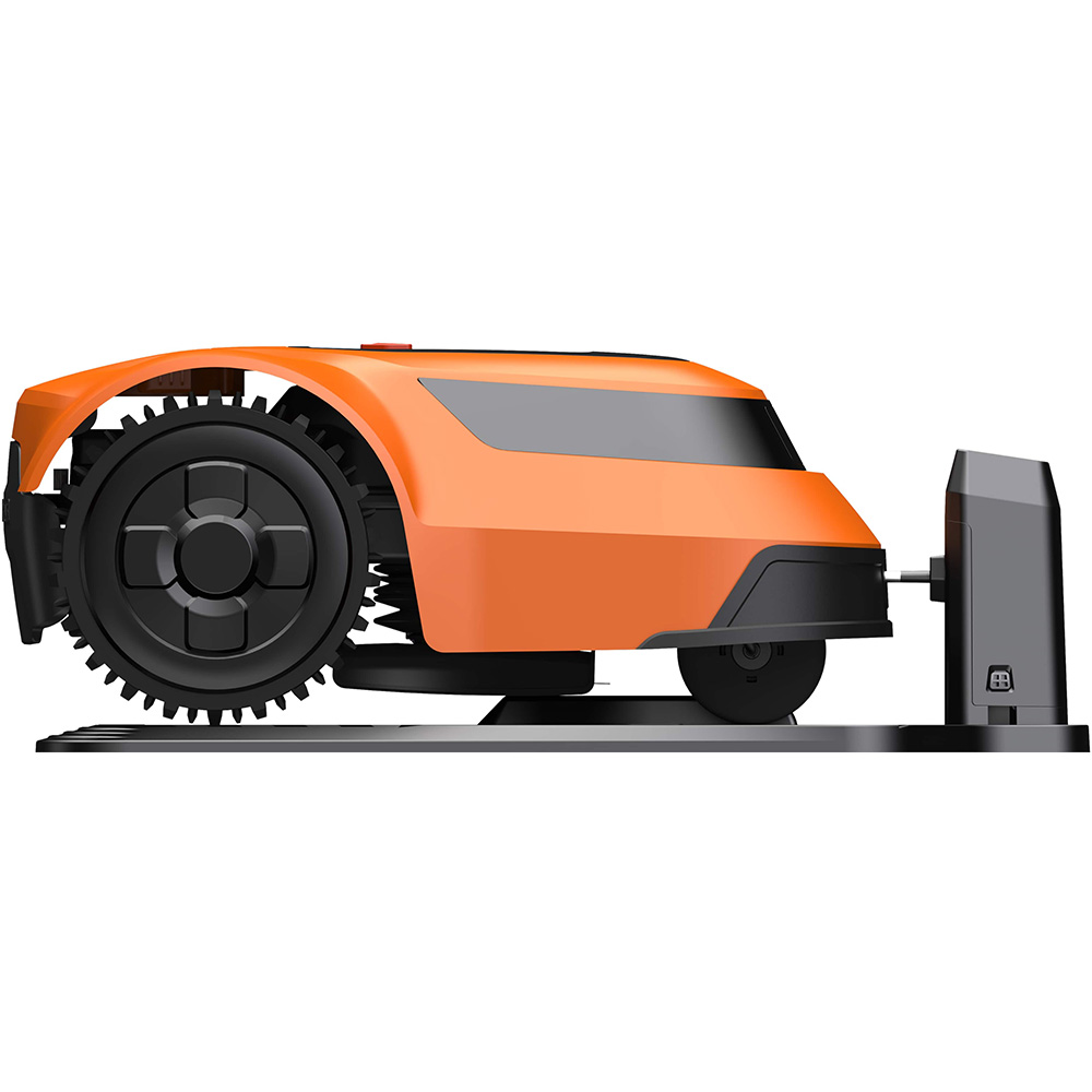 Robot de tuns iarba pe acumulator EZVIZ RM600, Electric, 2.5Ah, IPX6, latime taiere 20 cm, portocaliu