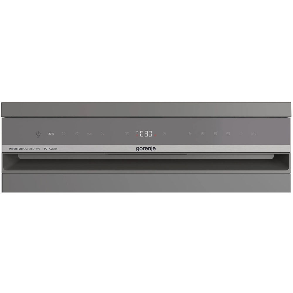 Masina de spalat vase independenta GORENJE GS673B90X, 16 seturi, 7 programe, 60 cm, Clasa B, Wi-Fi, panou comanda gri