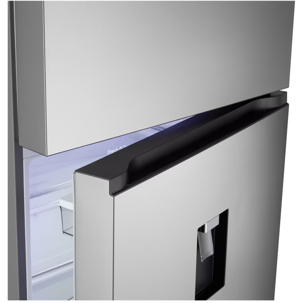 Frigider cu doua usi LG GTFV61PYBQD, No Frost, 609 l, H 186 cm, Clasa E, Dozator apa, ThinQ, argintiu