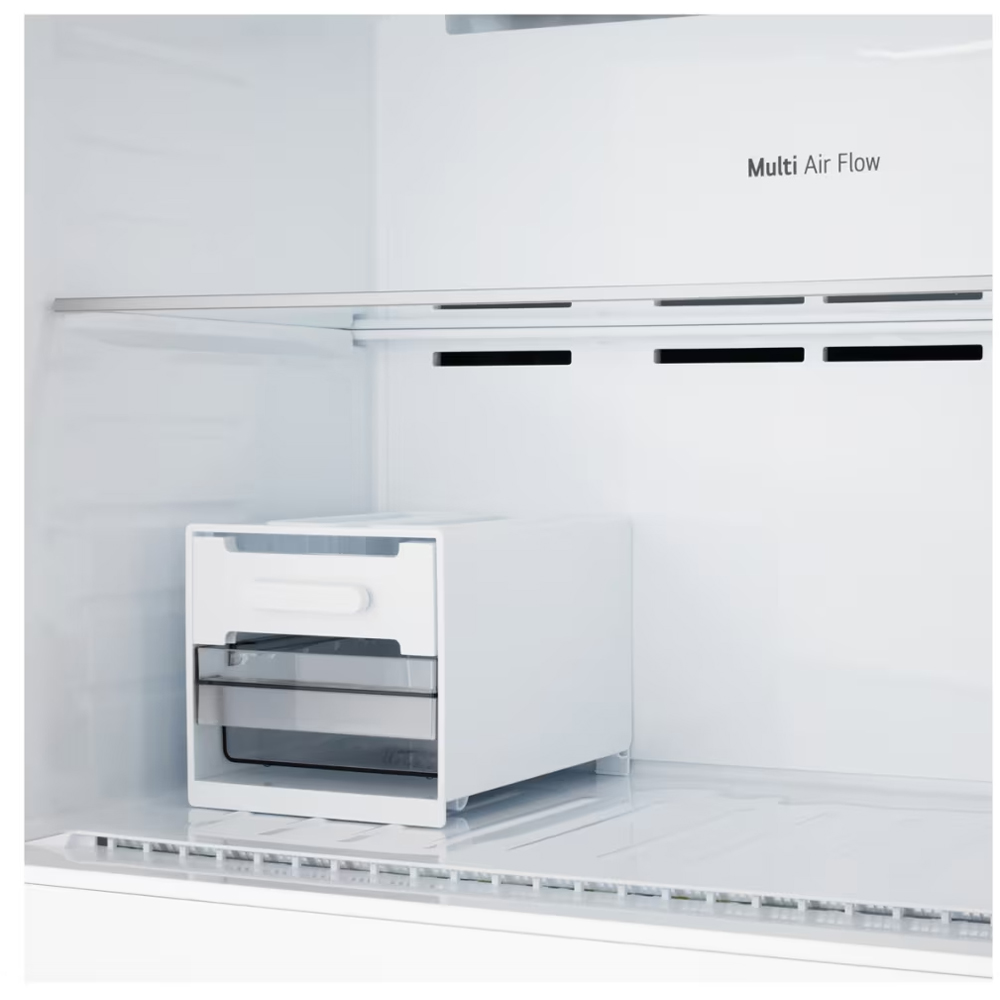 Frigider cu doua usi LG GTFV61PYBQD, No Frost, 609 l, H 186 cm, Clasa E, Dozator apa, ThinQ, argintiu