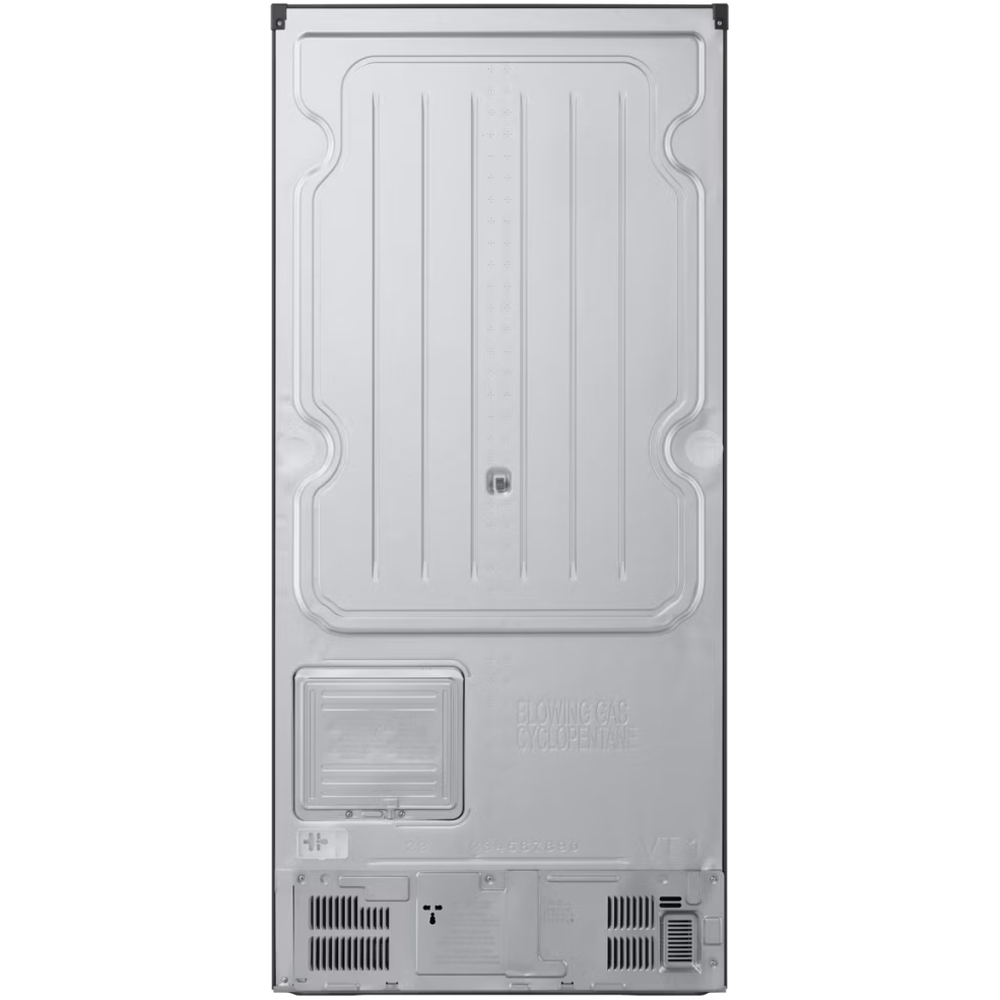 Frigider cu doua usi LG GTFV61PYBQD, No Frost, 609 l, H 186 cm, Clasa E, Dozator apa, ThinQ, argintiu