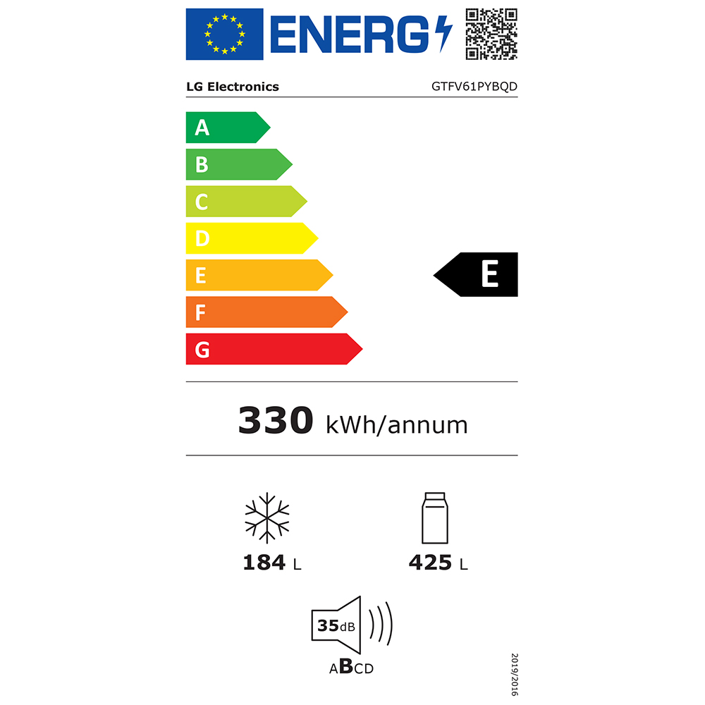 Frigider cu doua usi LG GTFV61PYBQD, No Frost, 609 l, H 186 cm, Clasa E, Dozator apa, ThinQ, argintiu