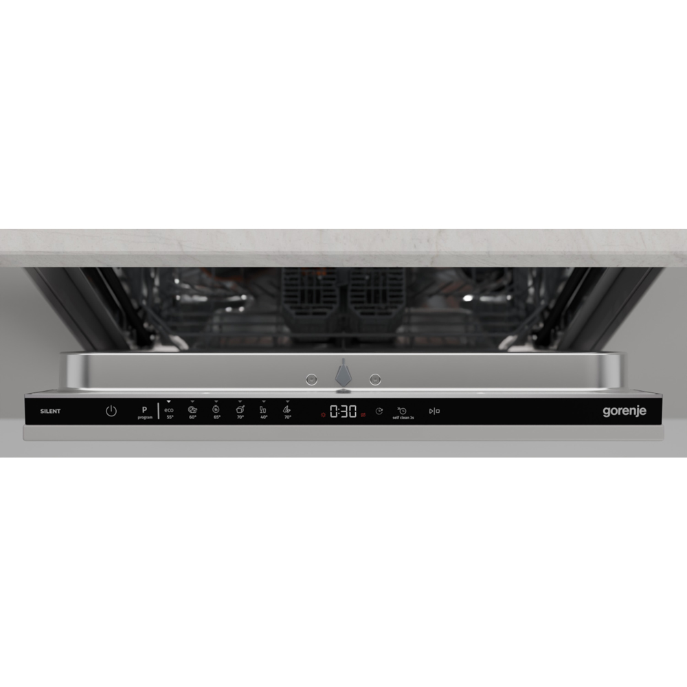 Masina de spalat vase incorporabila GORENJE GV642D65, 14 seturi, 6 programe, 60 cm, Clasa D, panou comanda negru