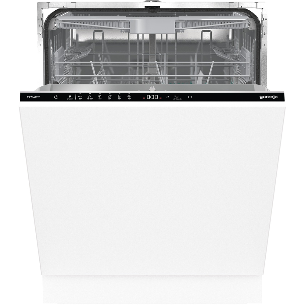 Masina de spalat vase incorporabila GORENJE GV643D90, 16 seturi, 6 programe, 60 cm, Clasa D, panou comanda negru