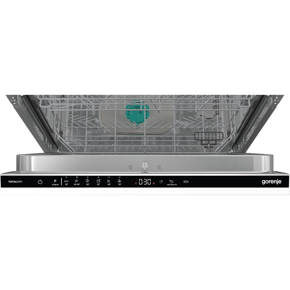 Masina de spalat vase incorporabila GORENJE GV643D90, 16 seturi, 6 programe, 60 cm, Clasa D, panou comanda negru