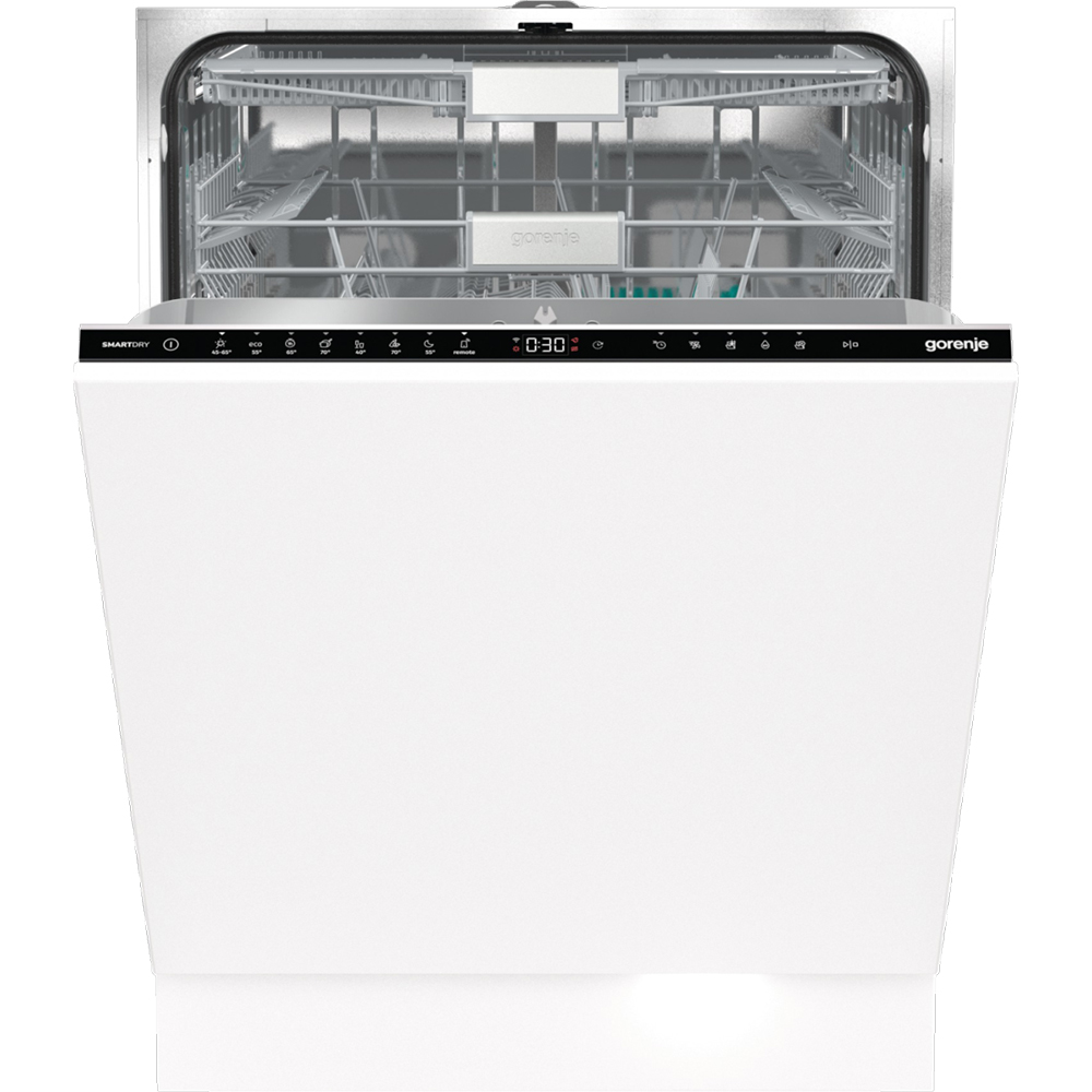 Masina de spalat vase incorporabila GORENJE GV693C60UVAD, 16 seturi, 7 programe, 60 cm, Clasa C, panou comanda negru