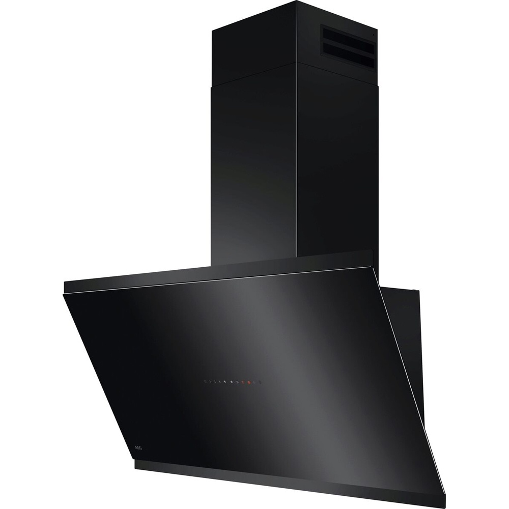 Hota decorativa AEG GV77D91SB, 1 motor, 760 m3/h, L 90 cm, negru