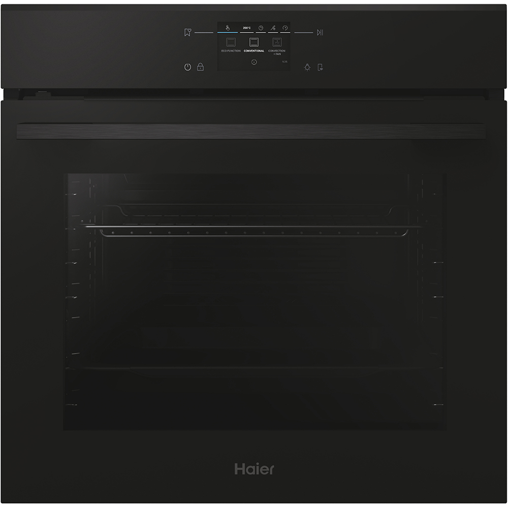Cuptor incoporabil HAIER H6ID46C3YTB, Electric, Autocuratare pirolitica + hidrolitica, 78 l, Clasa A++, Wi-Fi, negru