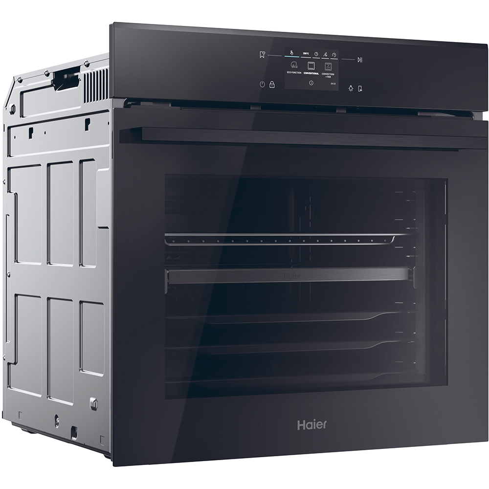 Cuptor incoporabil HAIER H6ID46C3YTB, Electric, Autocuratare pirolitica + hidrolitica, 78 l, Clasa A++, Wi-Fi, negru