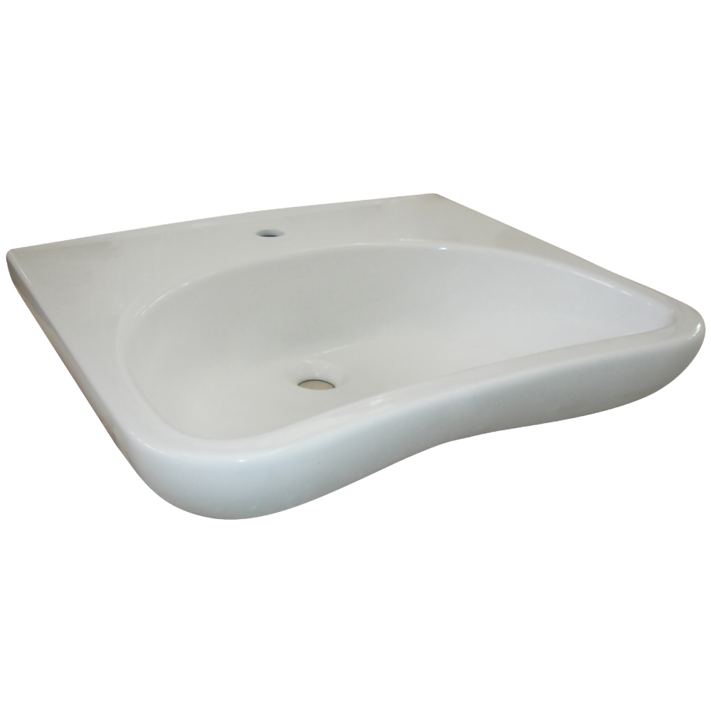 Lavoar suspendat FAYANS B-Libero H8137140001771, pentru persoane cu dizabilitati, portelan, 64 x 55 cm, alb