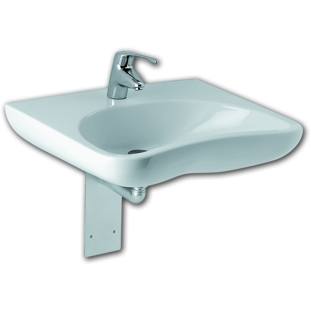 Lavoar suspendat FAYANS B-Libero H8137140001771, pentru persoane cu dizabilitati, portelan, 64 x 55 cm, alb