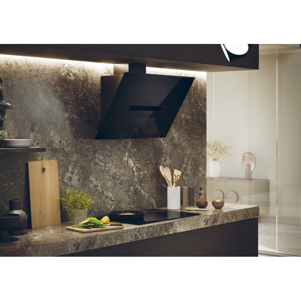 Hota decorativa HAIER HADG9CBS4BWIFI, 1 motor, 624 m3/h, L 90 cm, Wi-Fi, negru