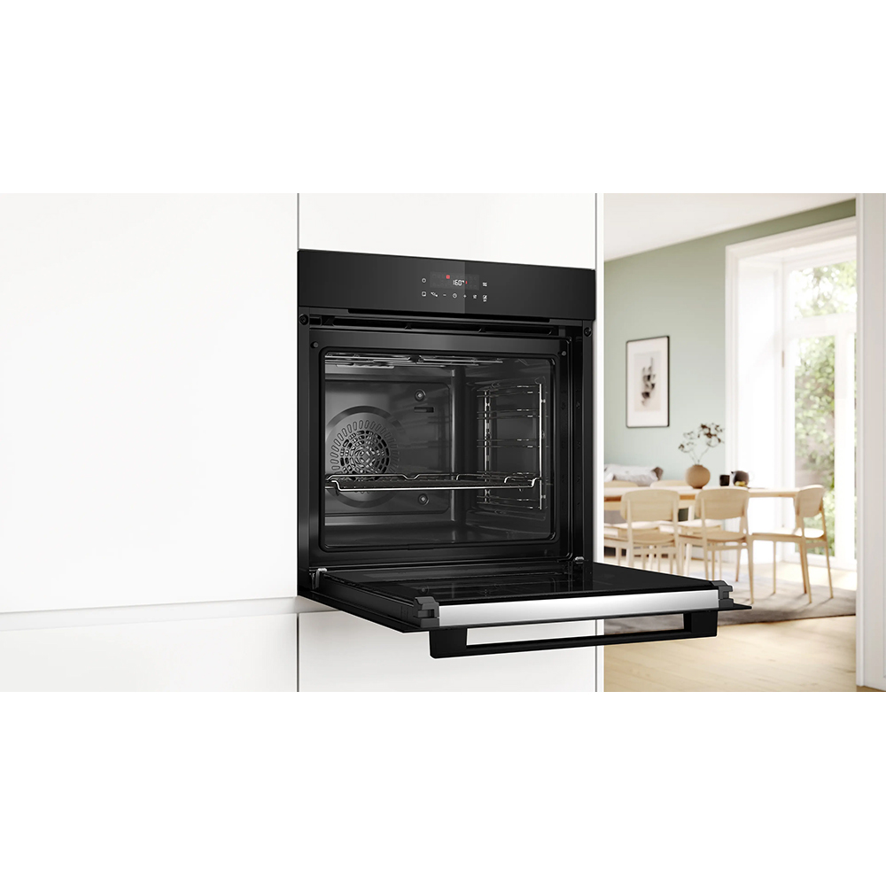 Cuptor incorporabil BOSCH HBA571BB4, Electric, Autocuratare pirolitica, 71 l, Clasa A+, negru