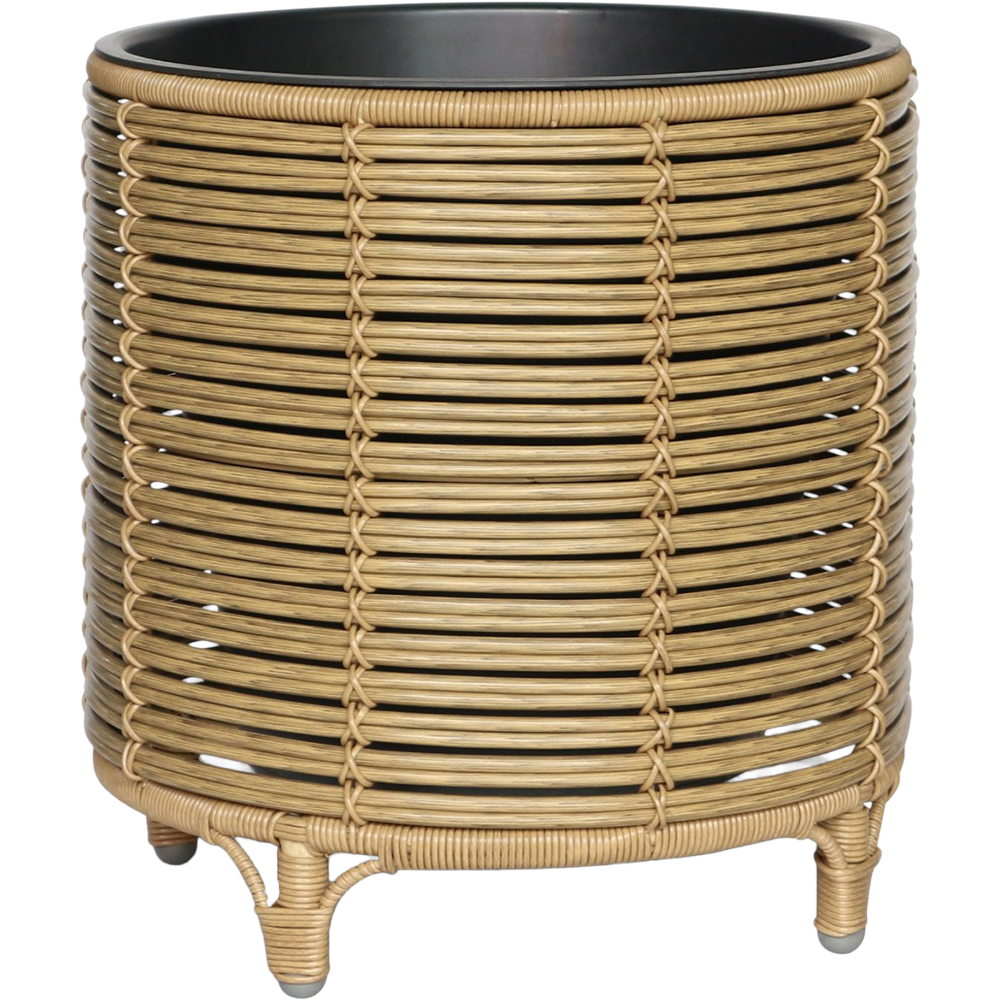 Ghiveci flori GARDEN STAR HD-11764-L, imitatie ratan, marime L, maro
