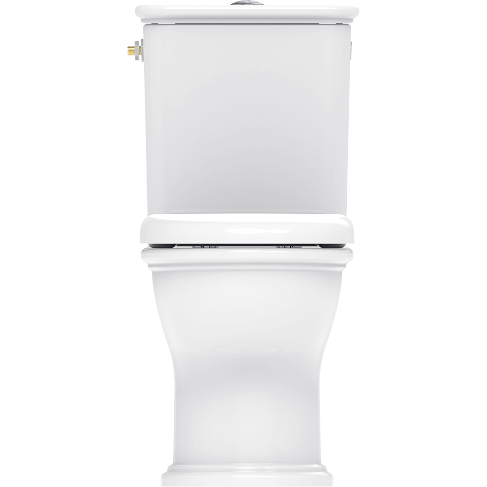 Set vas WC GOODHOME Endel HDC889PS889L, ceramica, evacuare orizontala, rezervor, capac duroplast, alb