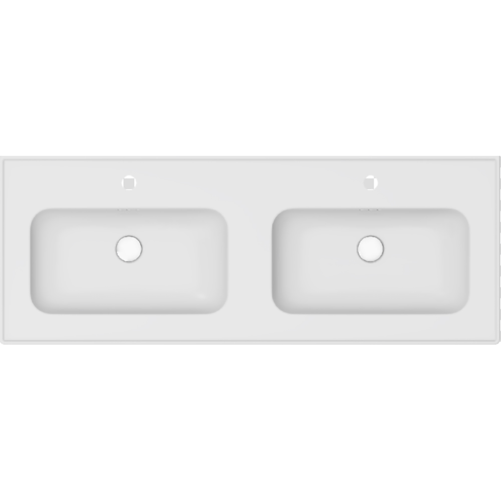 Lavoar incorporabil GoodHome Endell, ceramica, 123.4 x 47 cm, alb