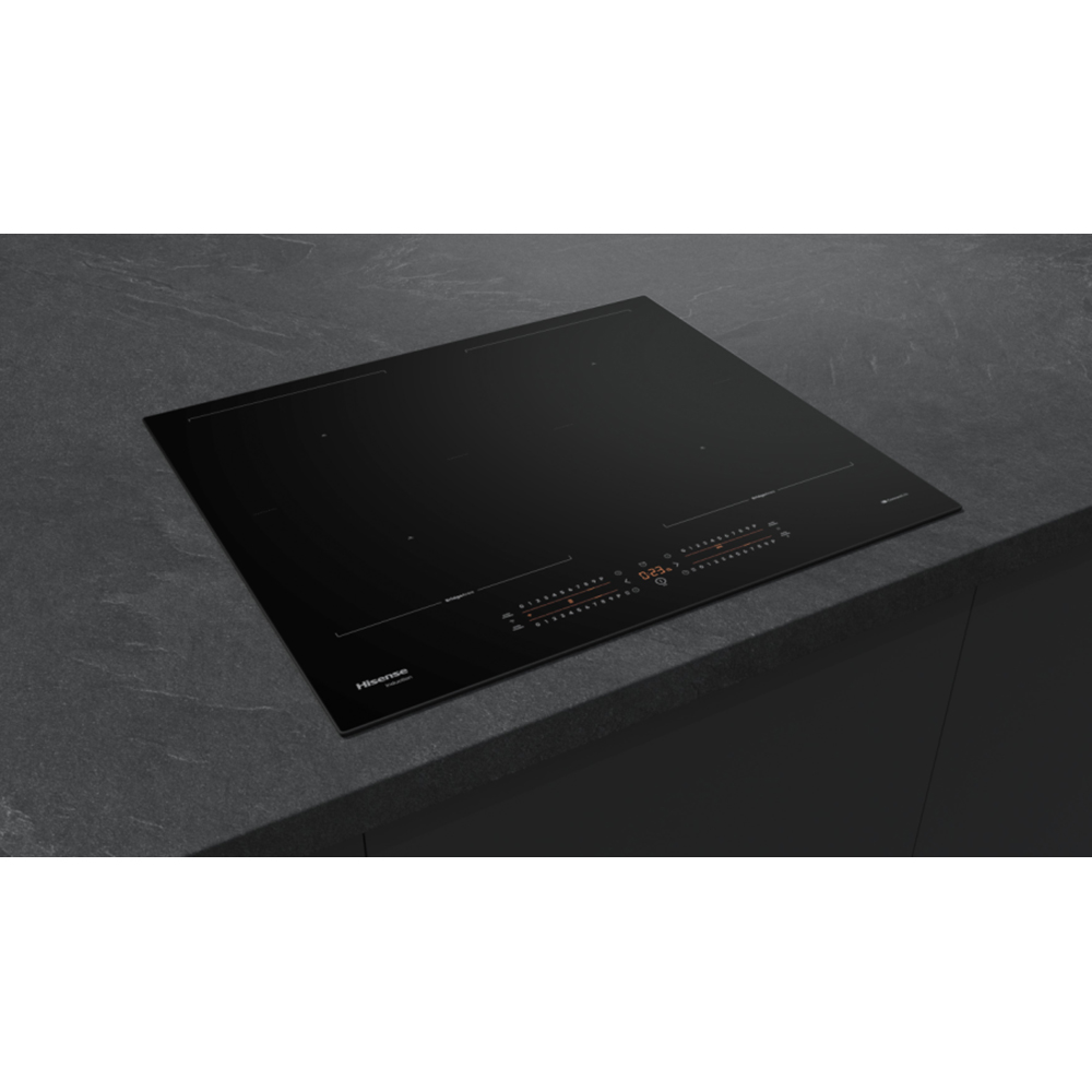 Plita incorporabila HISENSE HI6442BSCWF, Inductie, 4 arzatoare, Touch Control, negru