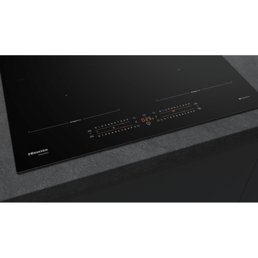 Plita incorporabila HISENSE HI6442BSCWF, Inductie, 4 arzatoare, Touch Control, negru