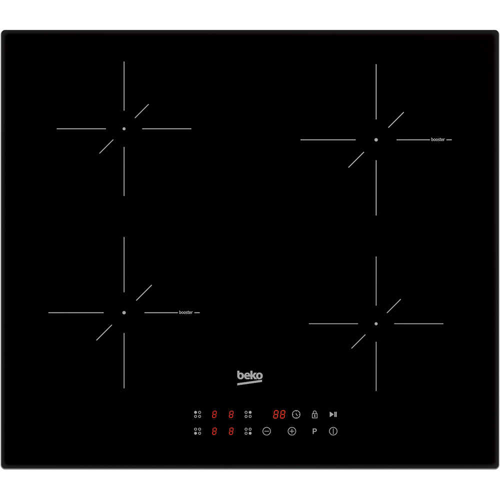 Plita incorporabila BEKO HII6442TBO, Inductie, 4 arzatoare, Touch Control, negru