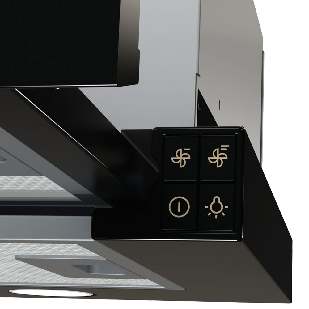 Hota incorporabila telescopica GORENJE BHP62CLB, 1 motor, 435 m3/h, L 60 cm, negru