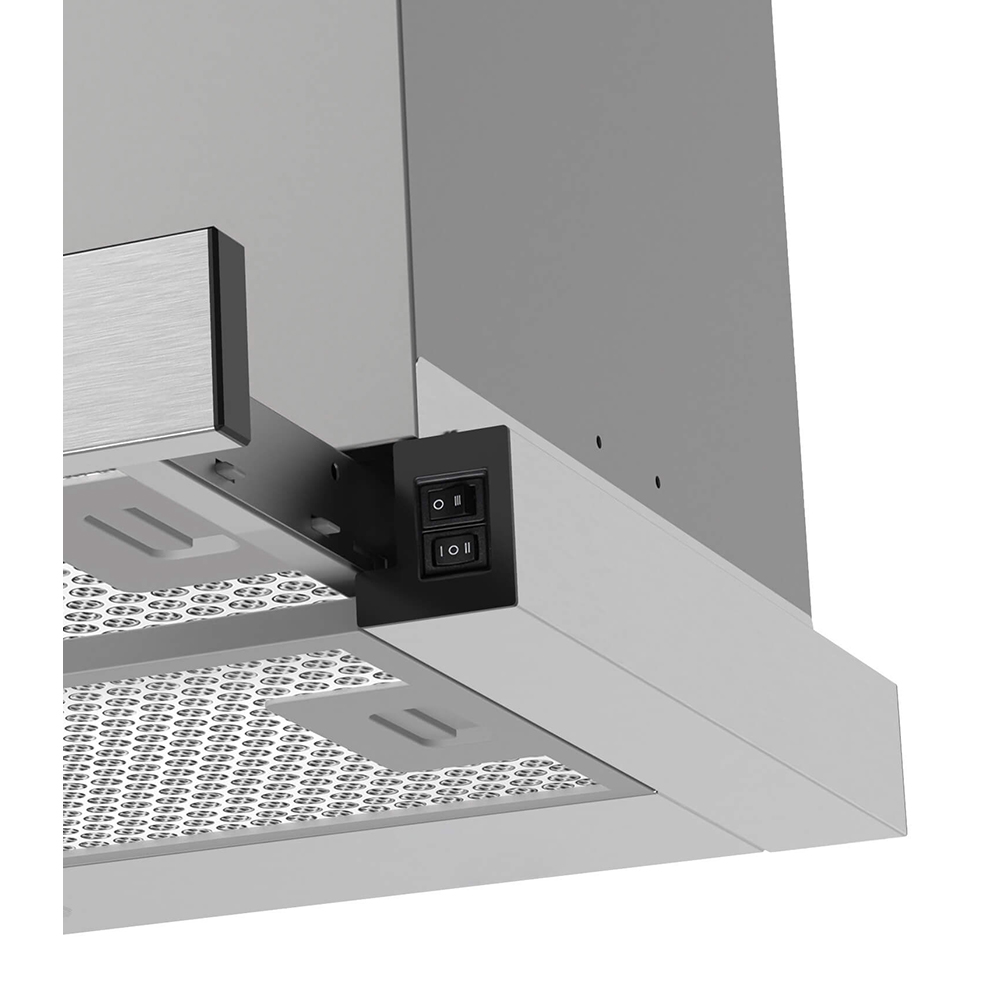 Hota incorporabila telescopica BEKO HNT61520XH, 1 motor, 574 m3/h, L 60 cm, inox