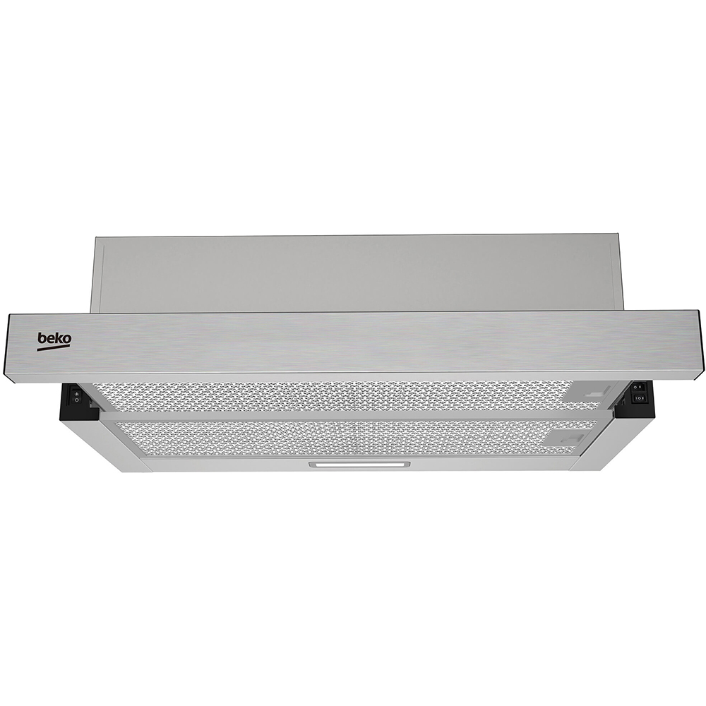 Hota incorporabila telescopica BEKO HNT63322XH, 1 motor, 320 m3/h, L 60 cm, inox