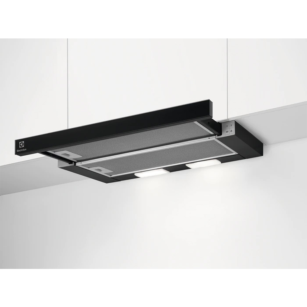 Hota incorporabila telescopica ELECTROLUX LFP326FB, 1 motor, 410 m3/h, L 60 cm, negru