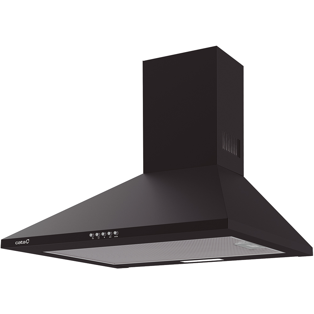 Hota decorativa CATA Omega 600 BK/M, 1 motor, 645 m3/h, L 60 cm, negru