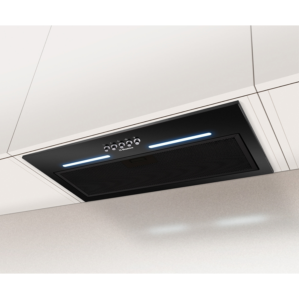 Hota incorporabila HANSA OMP6251BGH, 1 motor, 389 m3/h, L 55 cm, negru