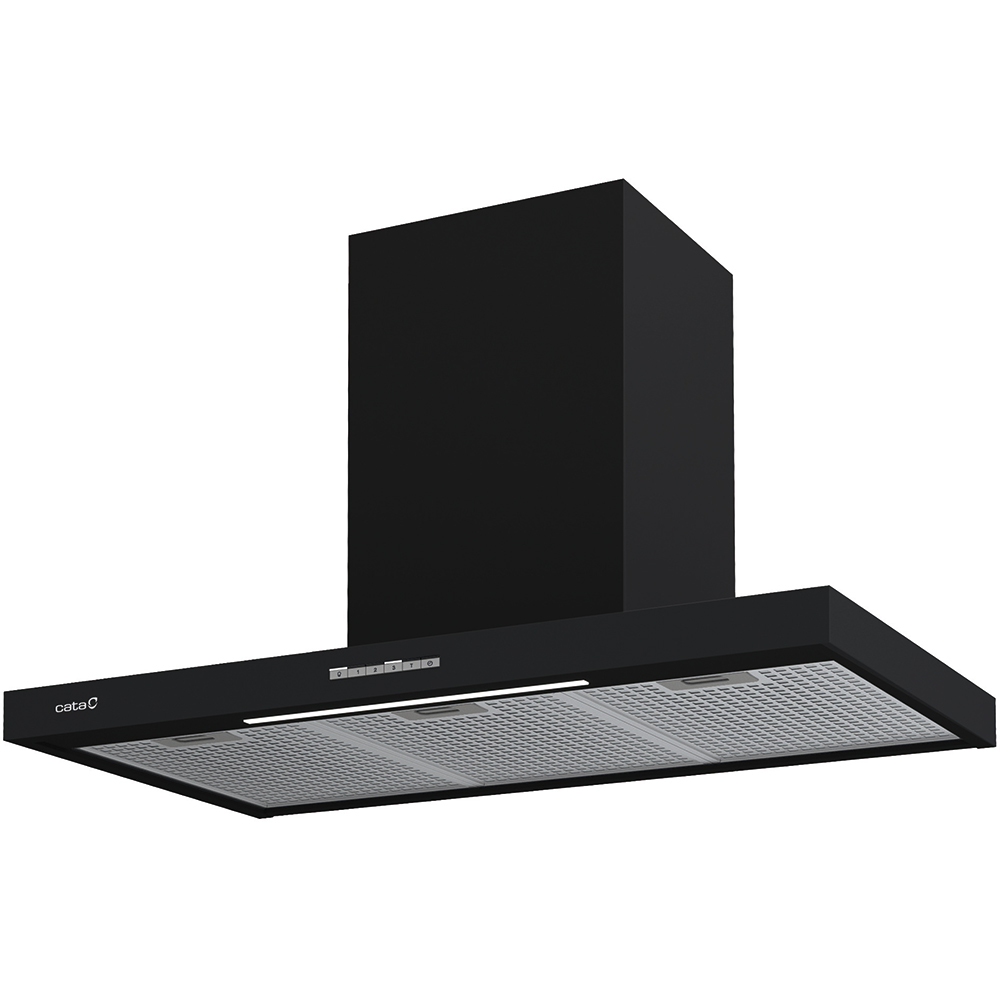 Hota decorativa CATA SYGMA 9010 BK, 1 motor, 802 m3/h, L 90 cm, negru