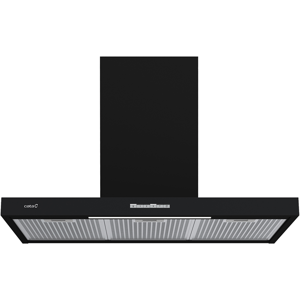 Hota decorativa CATA SYGMA 9010 BK, 1 motor, 802 m3/h, L 90 cm, negru