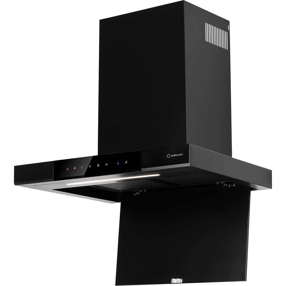 Hota decorativa TURBIONAIRE Elva 60 WB TEV60WB, 1 motor, 692 m3/h, L 60 cm, negru