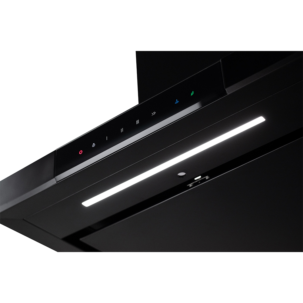 Hota decorativa TURBIONAIRE Elva 60 WB TEV60WB, 1 motor, 692 m3/h, L 60 cm, negru