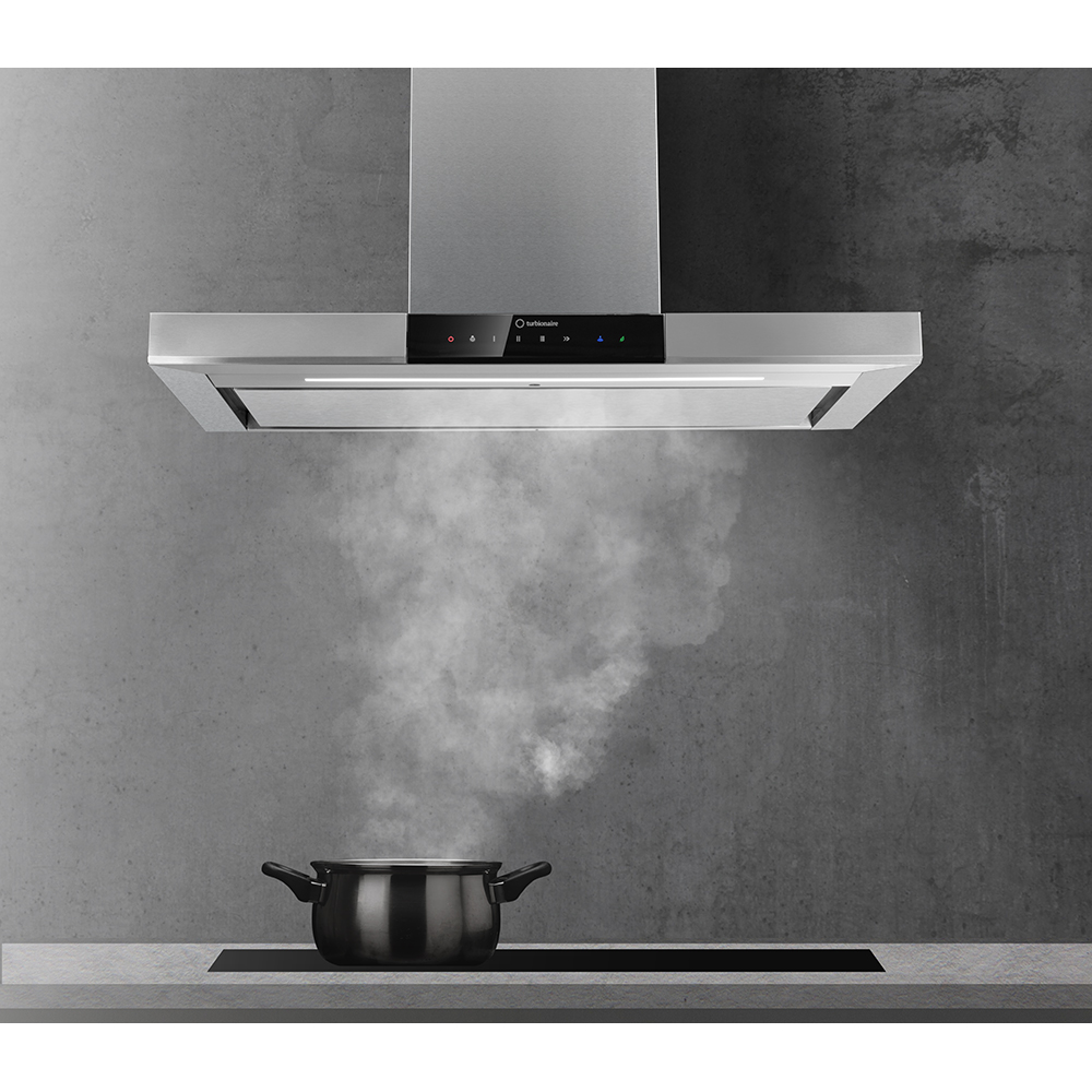 Hota decorativa TURBIONAIRE Elva 90 WS TEV90WS, 1 motor, 692 m3/h, L 90 cm, inox