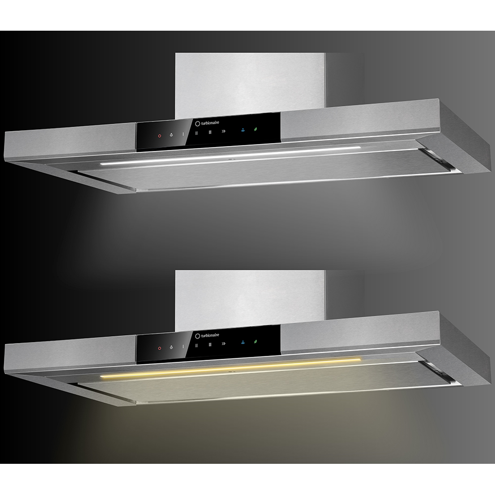 Hota decorativa TURBIONAIRE Elva 90 WS TEV90WS, 1 motor, 692 m3/h, L 90 cm, inox