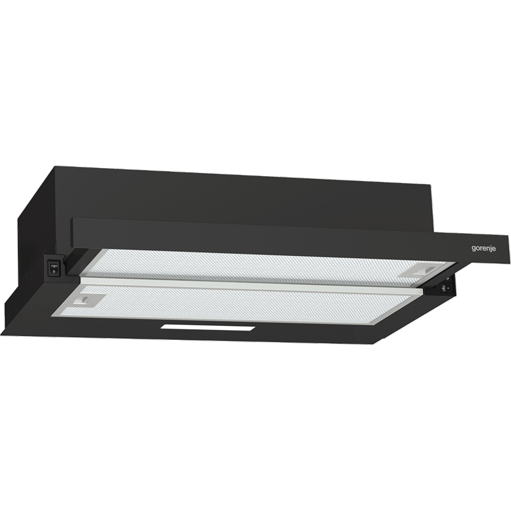 Hota incorporabila telescopica GORENJE TH60E3B, 1 motor, 350 m3/h, L 60 cm, negru