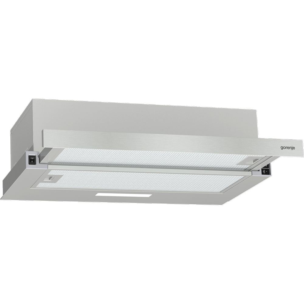 Hota incorporabila telescopica GORENJE TH60E3X, 1 motor, 350 m3/h, L 60 cm, inox
