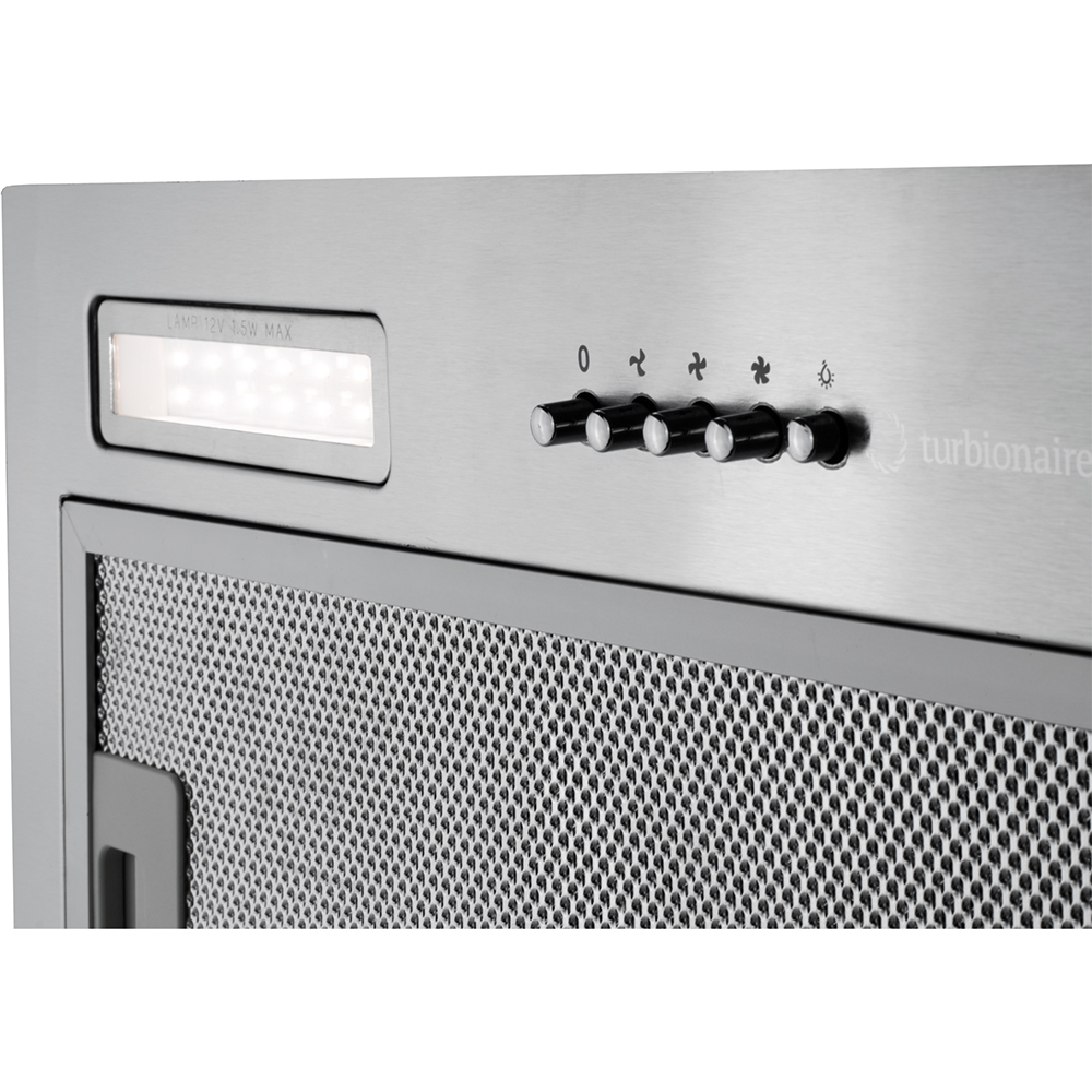 Hota incorporabila TURBIONAIRE Luna 50 S TLN50S, 1 motor, 434 m3/h, L 50 cm, argintiu
